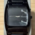 Nixon The Banks "Count It" All Black Stainless Metal Mens Analog Watch RUNS READ