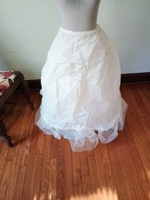 MERRY MADES HOOP SLIP FOR A WEDDING GOWN SZ 10 WHITE TIE CLOSURE 5
