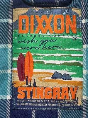 Dixxon Men s 2XL  Stingray  Sold Out Exclusive Release Must Have Flannel