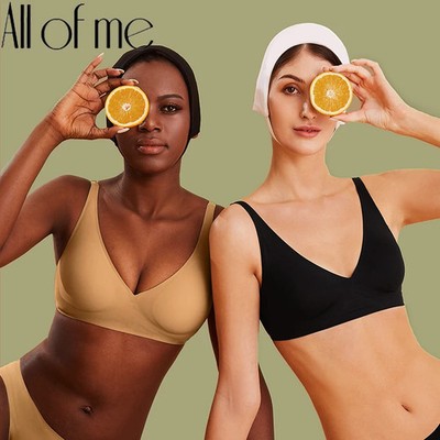Women Seamless Wireless Bra Push Up Bralette Soft Comfort Plus Size Bra