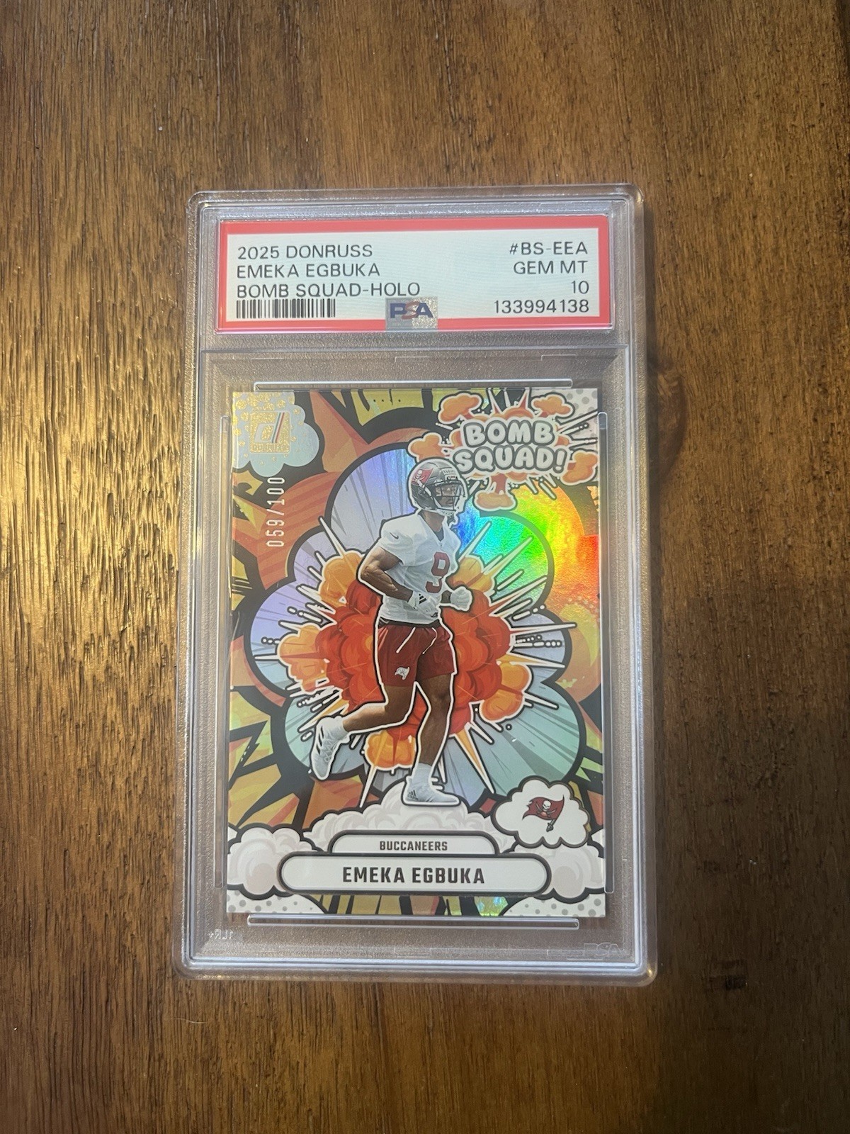 Emeka Egbuka Panini Donruss Bomb Squad #BSEEA Holo
