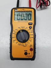 IDEAL Industries INC. 61-327 600V Manual Range Multimeter w Leads Tested EUC