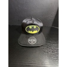 New BIOWORLD Batman Logo Snapback Hat Black Adjustable OSFM