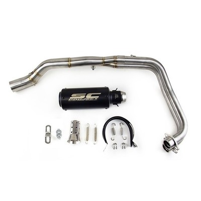 For Yamaha YZF R3 2015-2025 MT-03 Whole System Black Muffler Exhaust Header Pipe