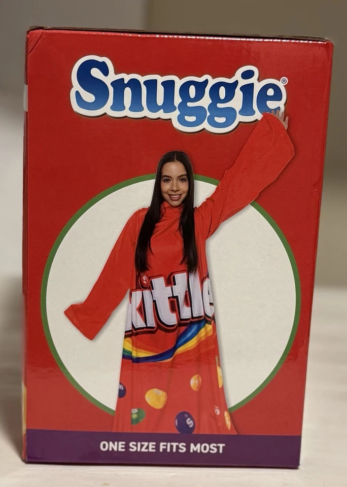 🎁 Caramelo cómodo (Skittles) ~ Manta cómoda con mangas ~ Grande 71 X 54 - NUEVO en caja Foto 3 de 4