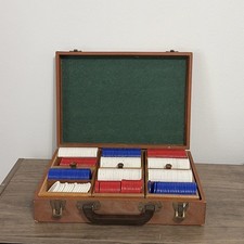 Lowe N.Y. Game Made in USA Case w/ Poker Chips - Vintage