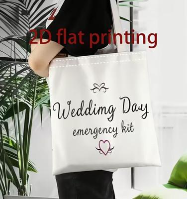 New Soft Polyester 2D Printed Fun Shoulder Bag~ Wedding Day Emergency Kit