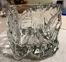 Kristallglasschale Servierschale Peill & Putzler Serie Alaska Eisglas Vintage