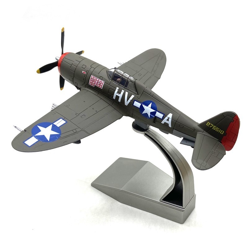 1:72 US WWII Republic P-47 Thunderbolt Fighter Model Diecast