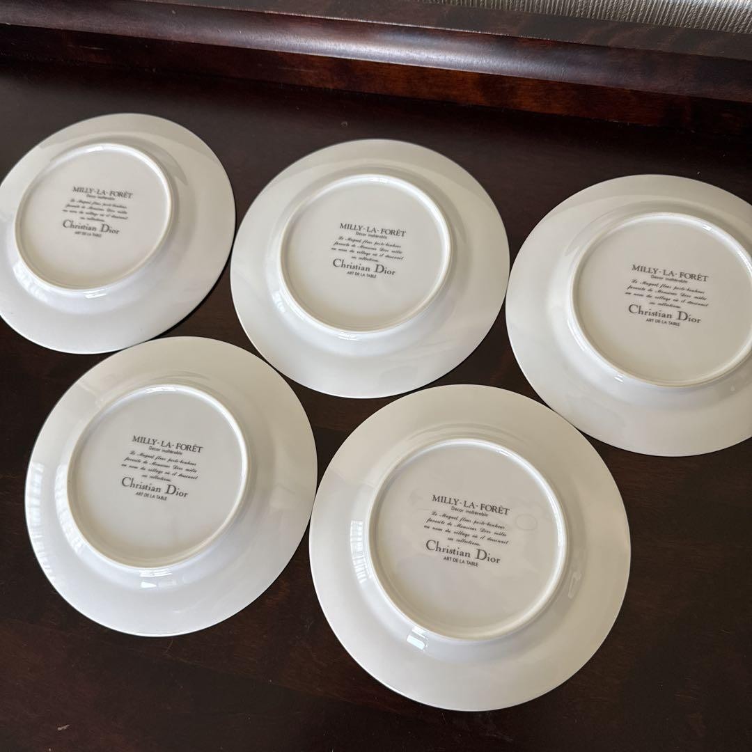 Christian Dior Milly-la-Forêt 皿 5枚セット Christian Dior Milly La Foret Cup & Saucer Tableware 5 Sets