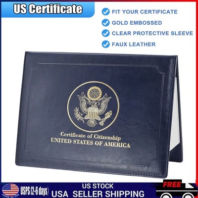 US Citizenship Certificate Holder - US Citizenship Gifts - PU Naturalization US