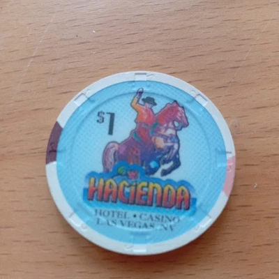 Casino Chip $ 1,00 Hacienda, Las Vegas closed - Bild 1 von 2