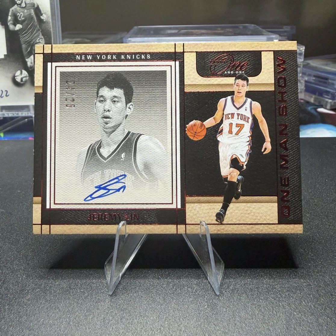 Jeremy Lin New York Knicks Basketball Autographed Sports Trading