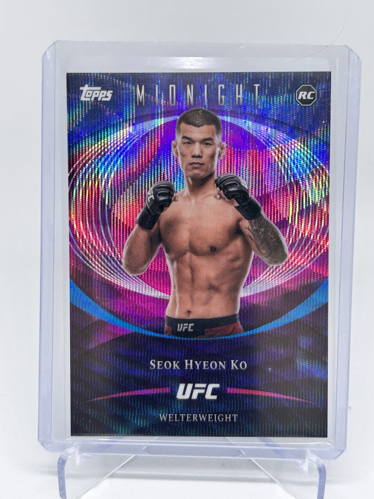 2026 Topps Midnight UFC RC Seok Hyeon Ko ZODIAC Refractor #66
