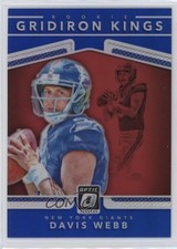 2017 Donruss Optic Rookie Gridiron Kings Blue Prizm 88/149 Davis Webb #5 6o3