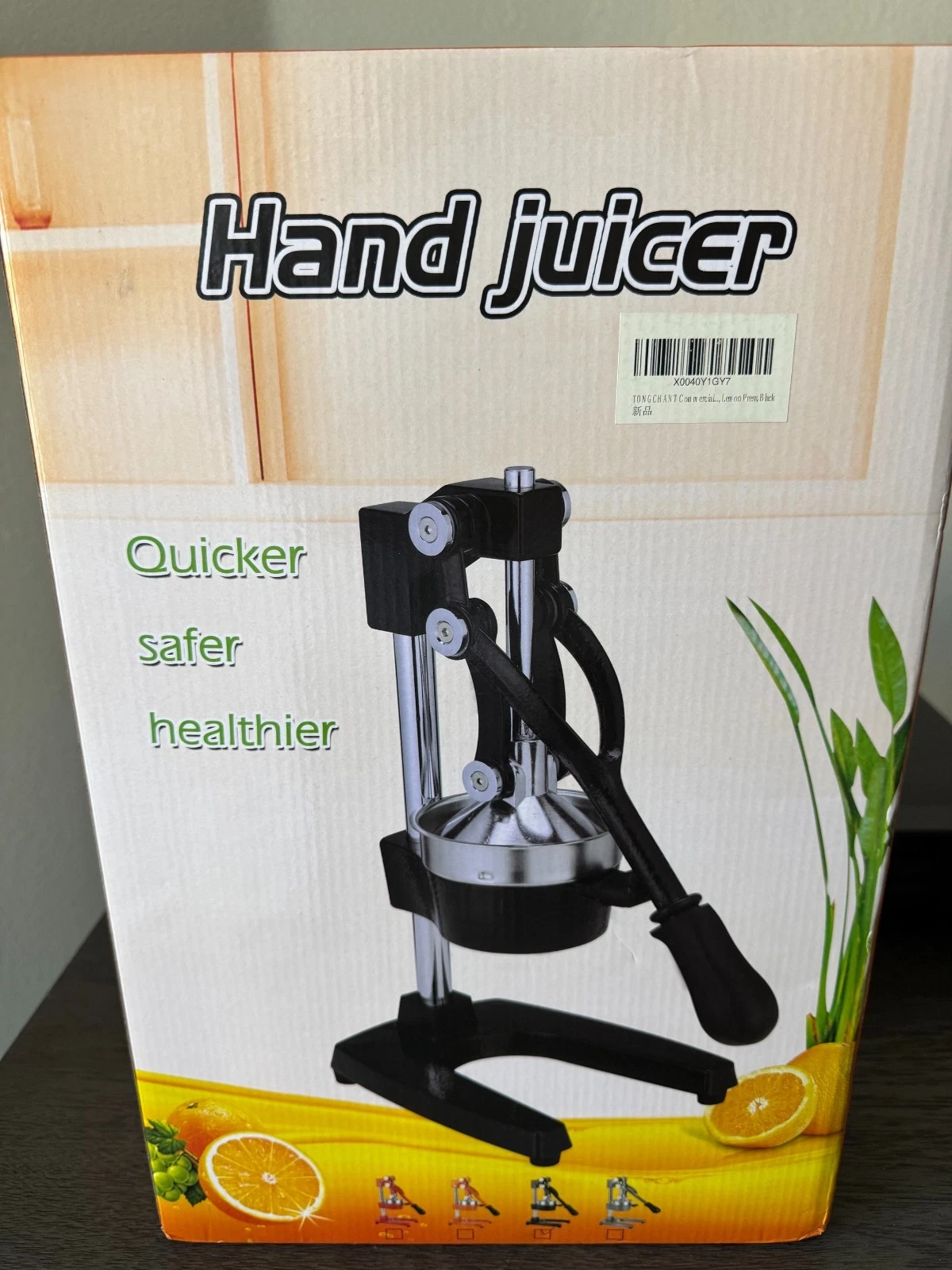 NEW Heavy-Duty Cast Iron Orange Juicer Commercial Manual Press Citrus Squeezer