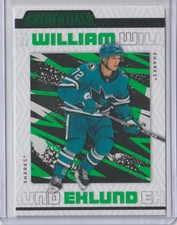 2023-24 Upper Deck Credentials Green /25 SP William Eklund #73 SJ Sharks