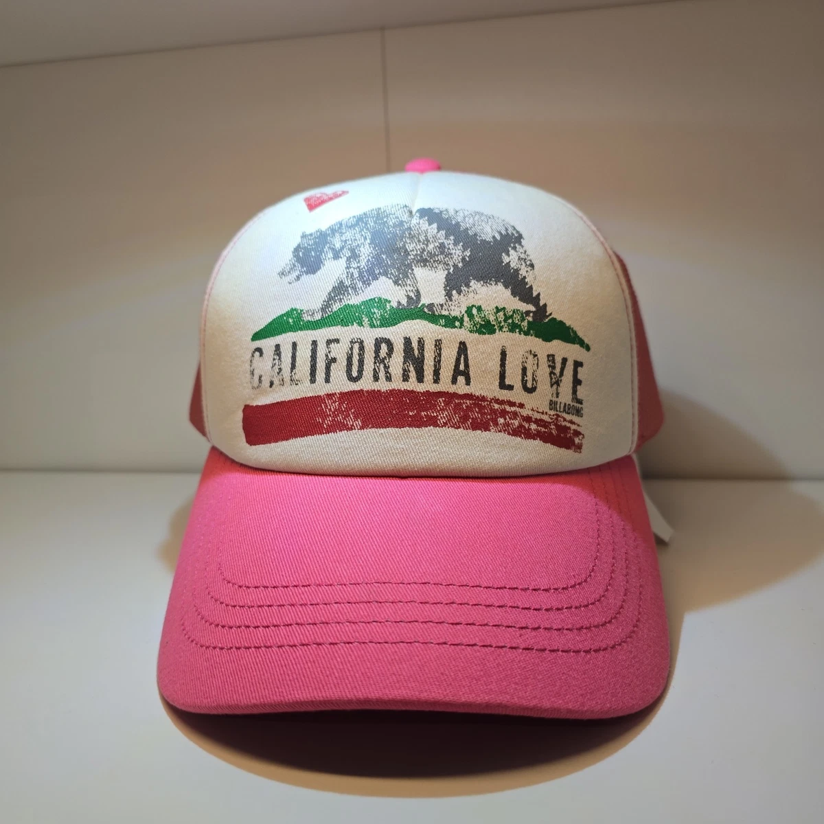 Billabong OS Hat Pitstop Trucker Hat in rose pink mesh NWT Amazon.co.jp: Billabong Pit Stop Trucker US Size: One Size  main image 2