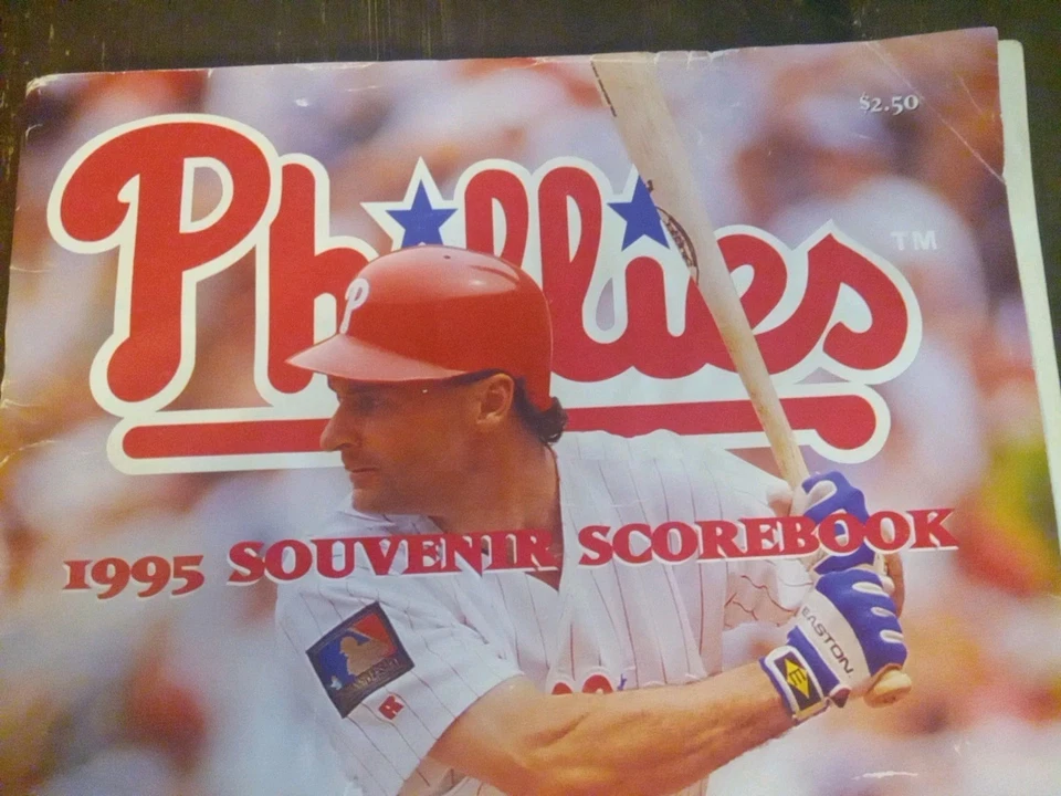 1995 Philadelphia Phillies Souvenir Program Jim Eisenreich Vet Stadium Fregosi - Image 2 of 4