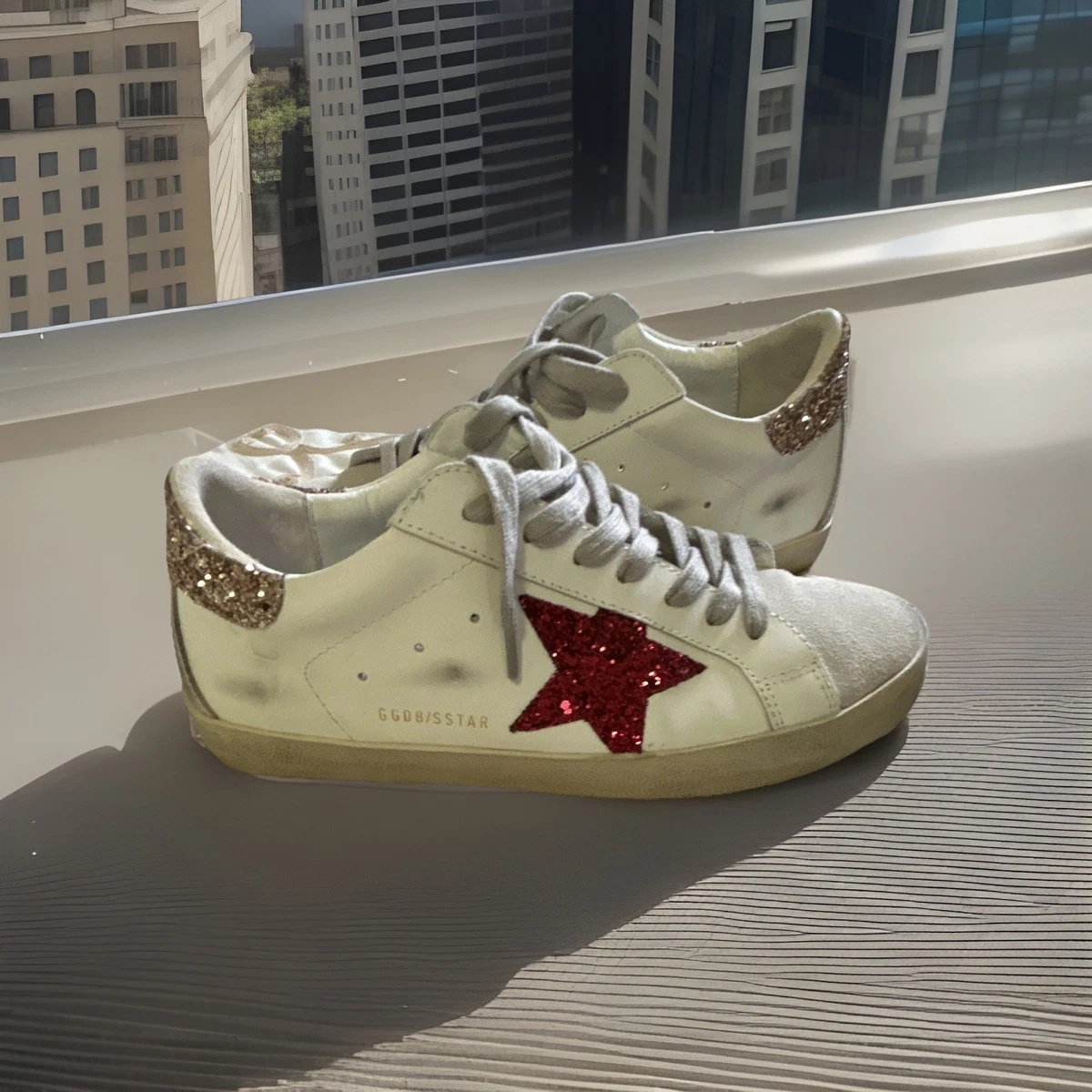 Golden Goose Superstar White Gold for sale | eBay
