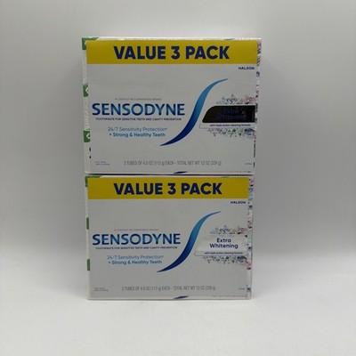 Sensodyne Extra Whitening Sensitive Toothpaste 4 Oz 6 Tubes