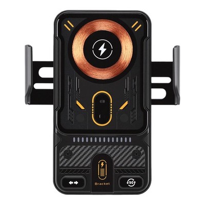 15W Wireless Car Charger Phone Holder For Fast Charging BAK