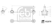Febi Bilstein 192879 Stange/Strebe, Stabilisator Hinten Links Rechts FüR KIA