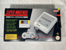 Super Nintendo SNES Console Boxed With Games PAL Super Mario World
