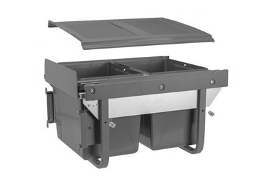 Abfalleimer Practi ECO - 450mm, 2x 15l