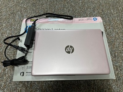BAD BATTERY, Pink HP Stream Laptop Intel Celeron N4000 4GB RAM 64GB  SSD 784316275245|