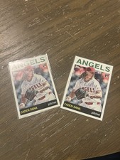 Topps Caden Dana Rookie Pitcher Angels MLB Sports Trading Card Lot - 2 Cards