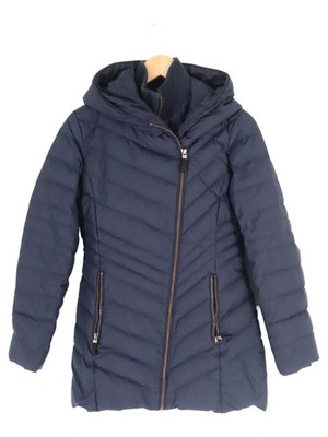 MARC NEW YORK Damen Steppmantel Blau Gr. 32/XS Casual Winterjacke Kapuze