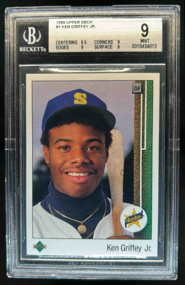 Ken Griffey Jr. Upper Deck 1989 Rookie RC #1 Mariners BGS 9