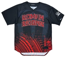 Roman Reigns 2024 WWE Wrestling Prosphere Tribal Tattoo Baseball Jersey Size L