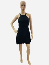 Lulus Women’s Size Small Sleeveless Solid Black A Line Mini Cocktail Dress