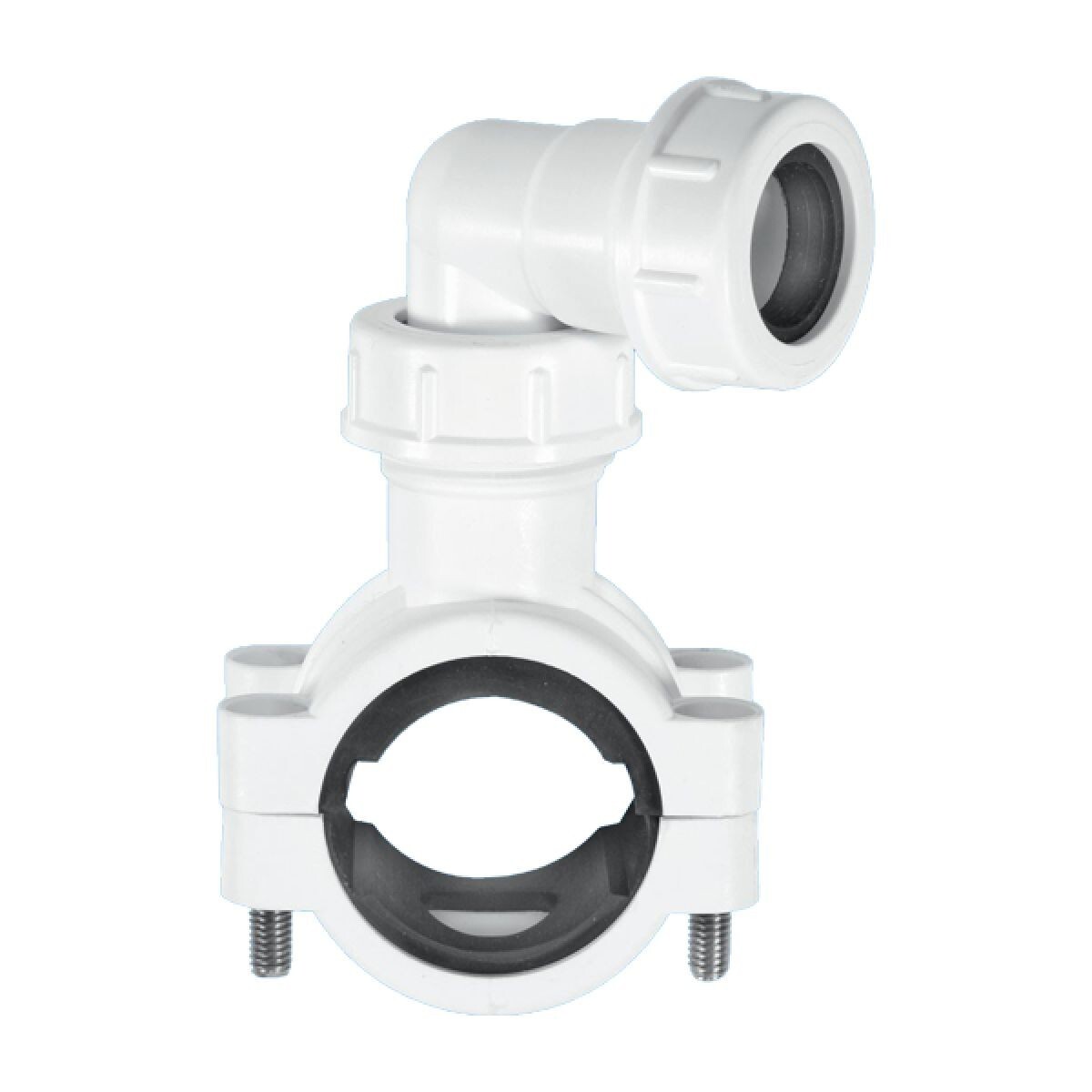 McALPINE CLAMP1WH Pipe Clamp to suit 1¼""/1½"" Pipe (White) - Image 3