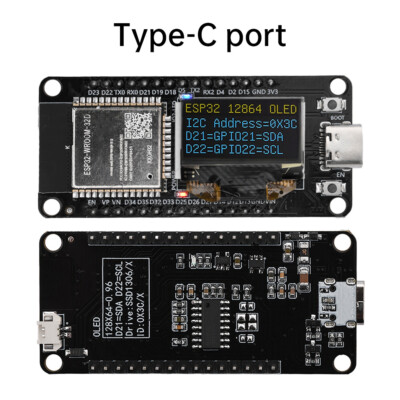 ESP32 ESP-WM-32D WIFI Bluetooth Development Board 0.96'' OLED CH340C Module
