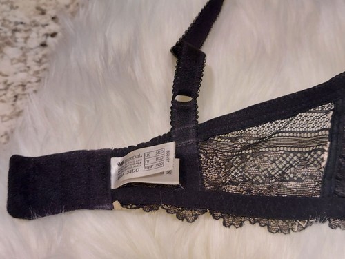 Wacoal Black w/Cream Lace Trim 853191 Size 34DD - Picture 6 of 6