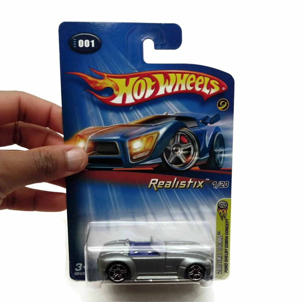 Hot Wheels 2005 First Editions, Ford Shelby Cobra Concept 1/20 #001, Silver, NEW - Image 4 of 4
