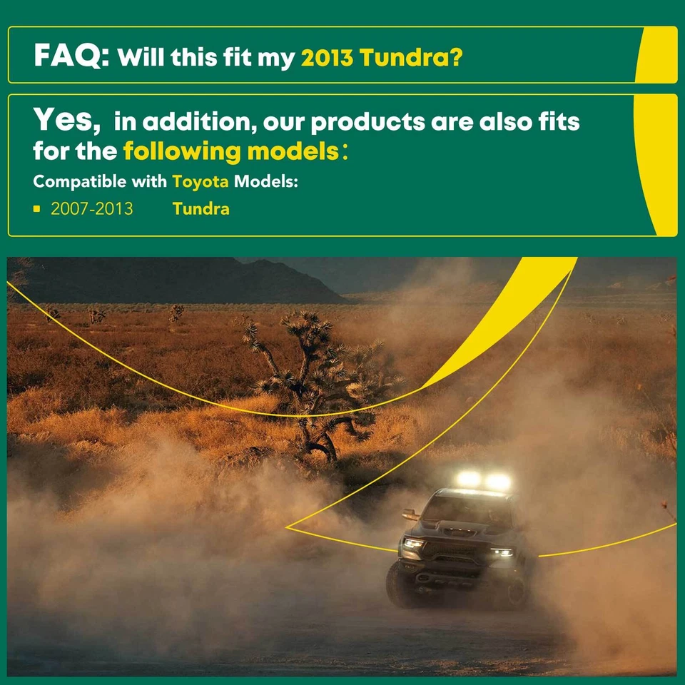 4 piezas de brotes de guardabarros de rueda estilo remache de bolsillo para camioneta Toyota Tundra 2007-2013 Foto 3 de 4