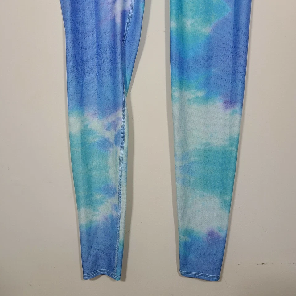Leggings quentes Teeki Fairy Bath azul cintura alta EUA tamanho M - Imagem 3 de 4