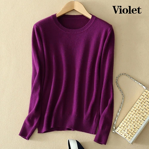 Damen Freizeit Herbst Oberteil Slim Strick Pullover Langarm Pulli - Bild 21 von 33