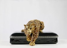 Jay Stongwater Leopard Trinket Box "Signed 2003"