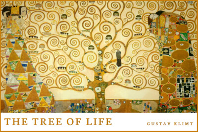Paint Art Gustav Klimt The Tree of Life Art Wall Room Poster - POSTER 20x30