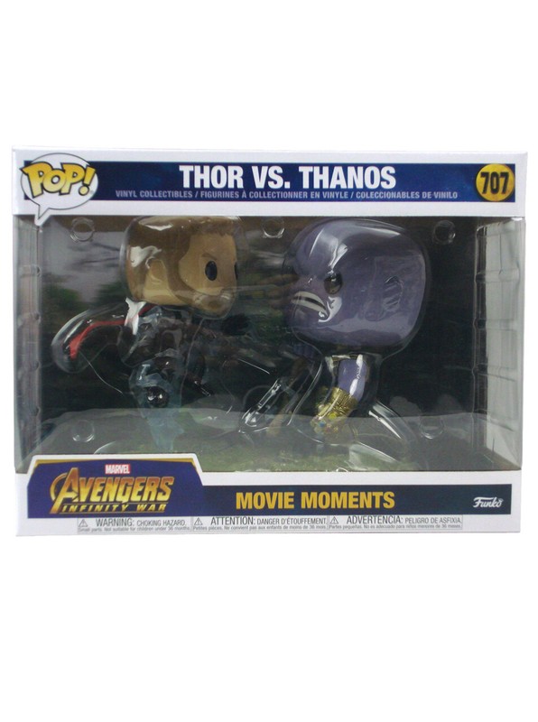 Funko Pop Thor Vs Thanos Avengers Infinity War Vinyl Figure #707 Movie Moments