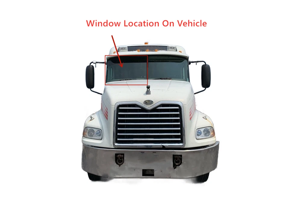 Fit Mack CH CHU CL CT CV CX Granixte GU Passenger Right Front Windshield Glass Foto 3 de 4