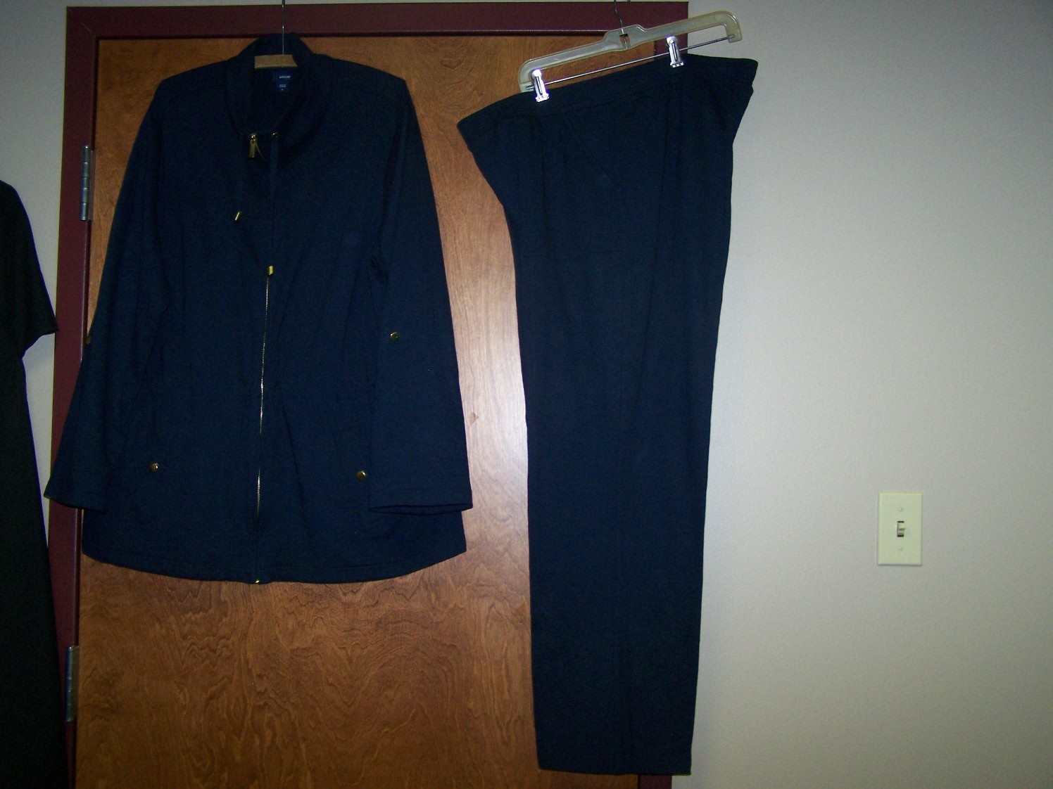 2pc BASIC EDITION Navy Jogging Lounging Long Slee… - image 1