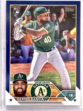 2023 Topps Update Dermis Garcia Royal Blue Parellel #US11 Oakland Athletics 