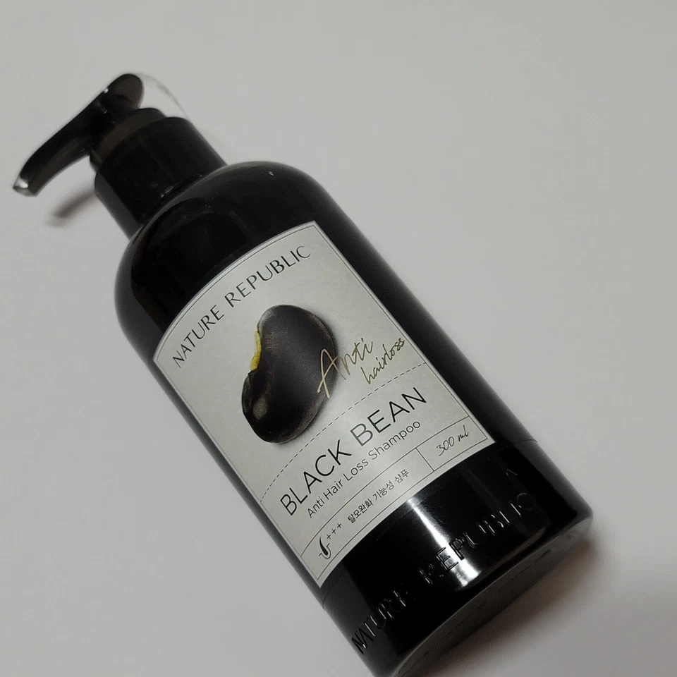 Champú anti pérdida de cabello Nature Republic Black Bean tónico cuidado cosmético Corea Foto 4 de 4