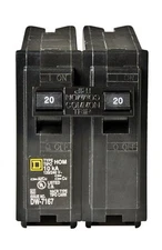 Square D by Schneider Electric HOM220CP Homeline 20 Amp Two-Pole Circuit Breaker